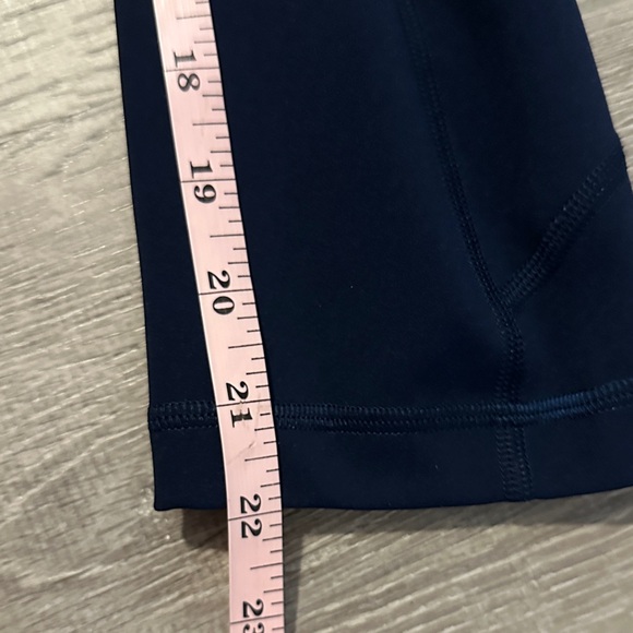 Lululemon 4 Pace Rival High Rise True Navy Crop Athletic Workout Women Leggings - Picture 6 of 13